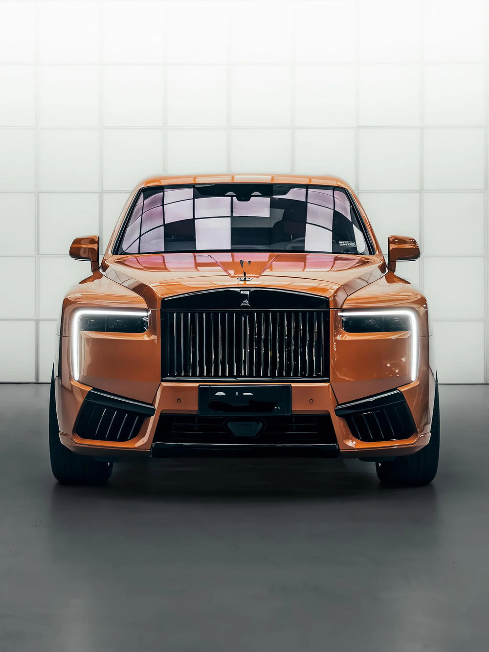 JISU Car Front/Rear Bumper Grill Headlights Grille Diffuser Body Kit for Rolls Royce Cullinan 2018-2024 Upgrade to 2025 Cullinan