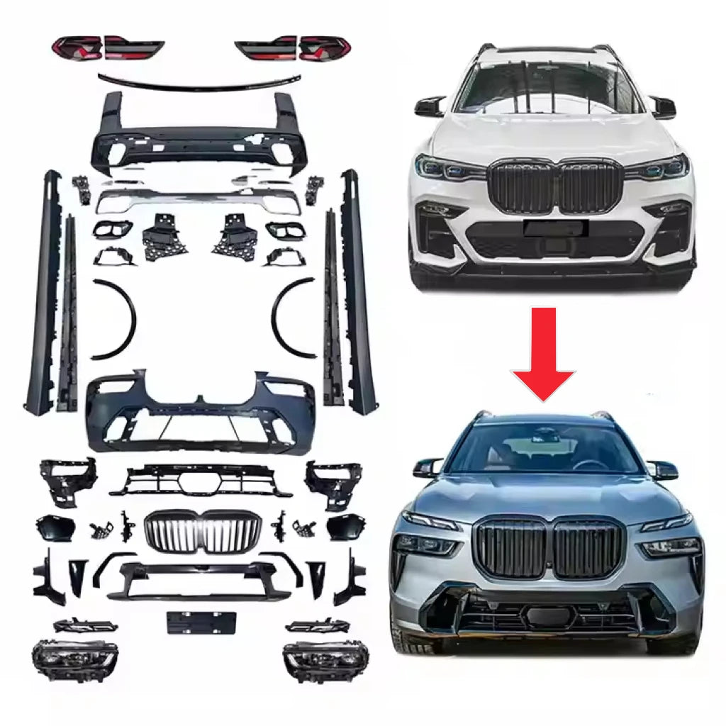 Kit de conversion en PP pour mettre à niveau BMW X7 G07 2019-2022 vers l’apparence du LCI Sport 2024