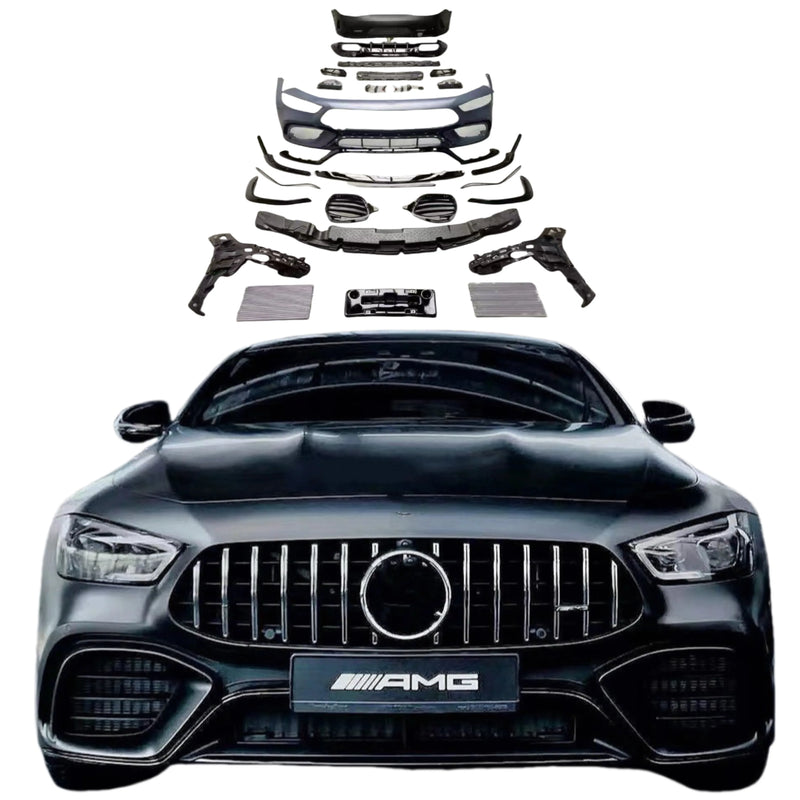High Quality PP Material Body Kit for Mercedes-Benz Amg Gt50 Gt53 Upgrade Gt63 Amg Front and Rear Bumper Diffuser Spoiler