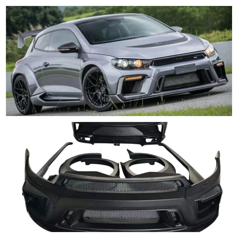Karosserie-Kit für Volkswagen Scirocco, mit Frontstoßstange und Seitenschwellern aus FRP
