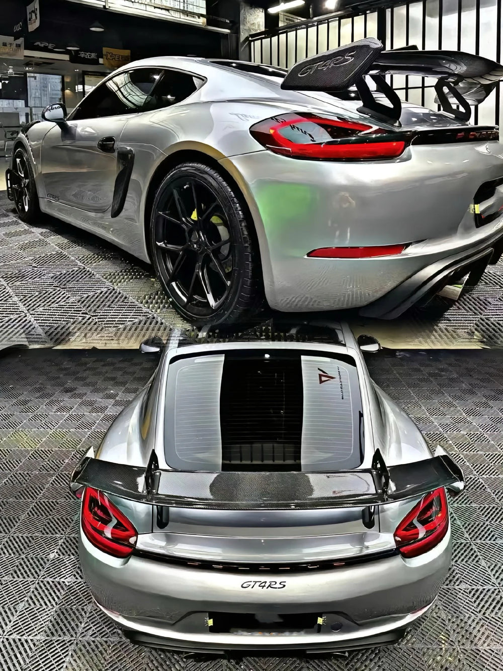Kit de conversión estilo RS en fibra de carbono para Porsche 718 Cayman