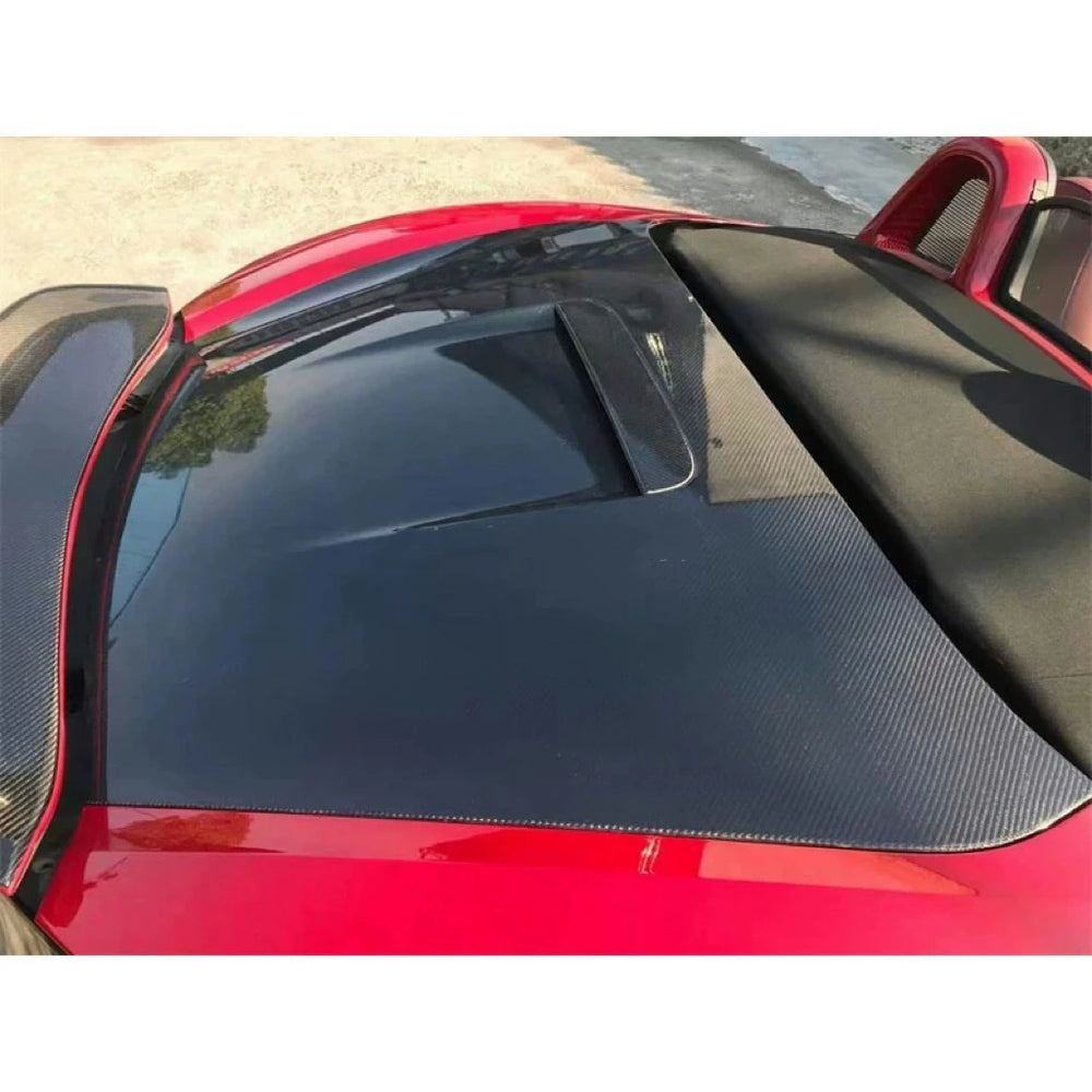 Coperchio del bagagliaio posteriore in fibra di carbonio per Porsche 718 / 981 Boxster