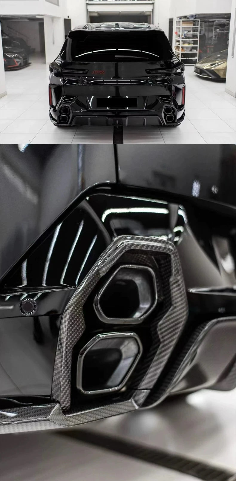 Breitbau-Karosserie-Kit aus Trockencarbon für BMW XM G09