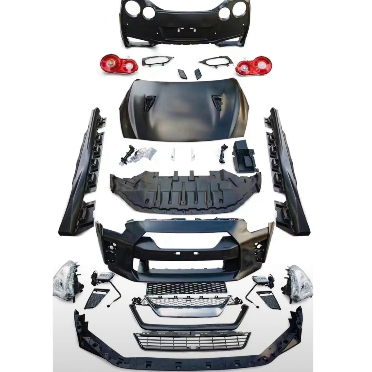 Car Bumper for Nissan GT-R 35 2008-2016 Upgrade New GT-R 2017 Front and Rear Bumper Body Kit