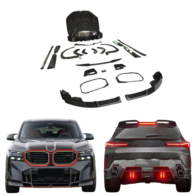 Kit carrosserie large en carbone sec pour BMW XM G09