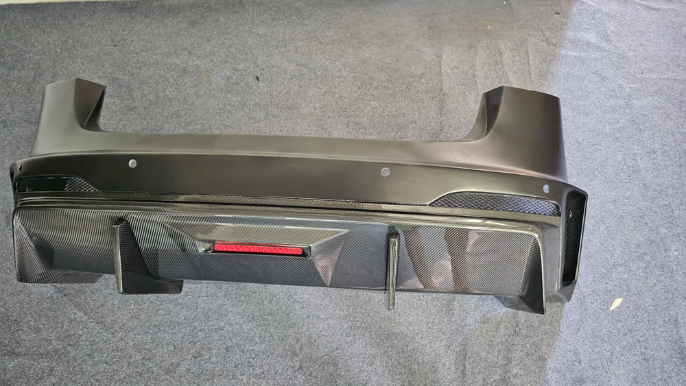 Robt Style Carbon Fiber Body Kit for Tesla Model 3 Rear Bumper Spoiler Diffuser