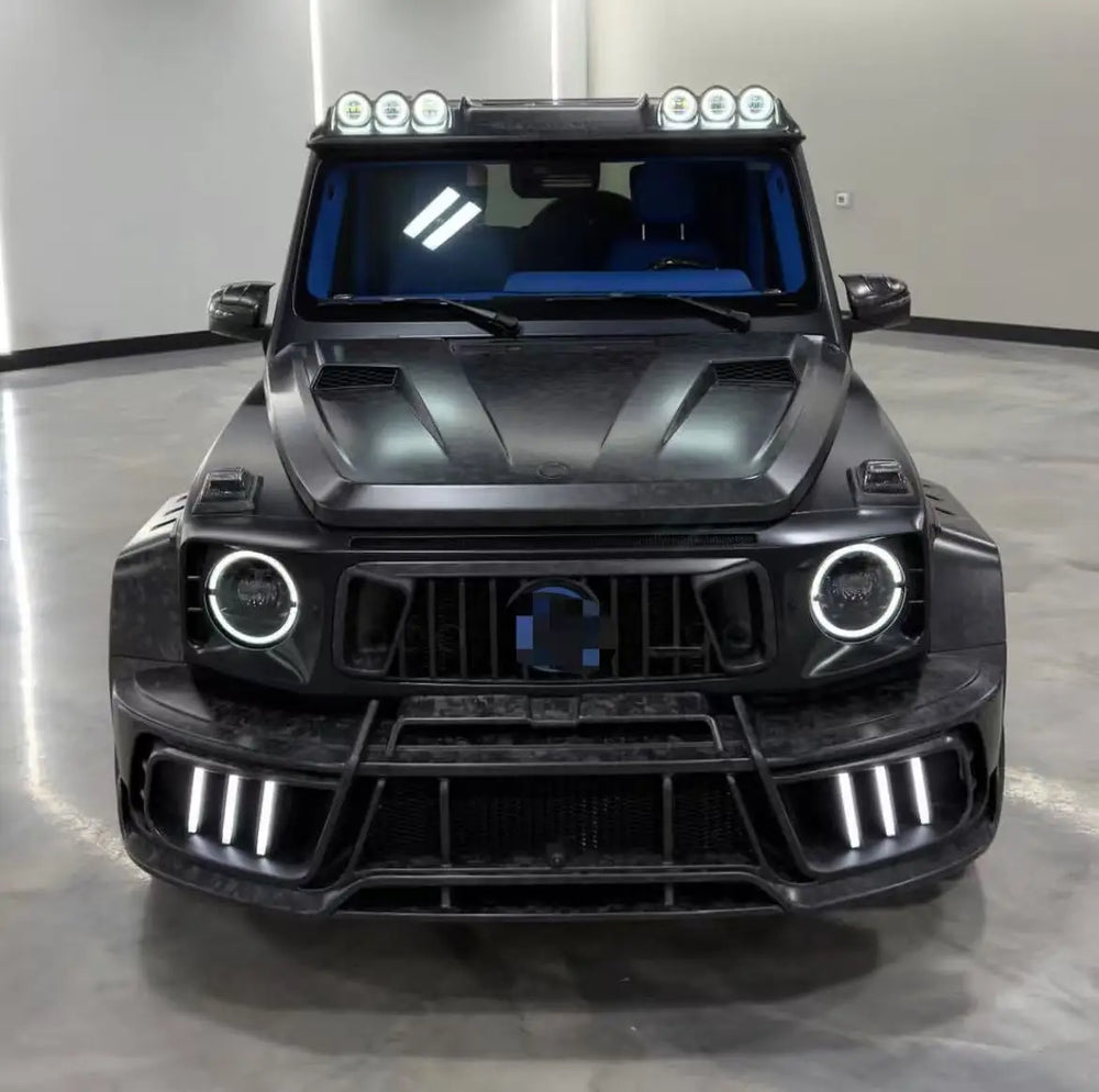 Kit de parachoques delantero y trasero en carbono seco forjado para Mercedes-Benz Clase G W465 (G63 / G550 / G450)