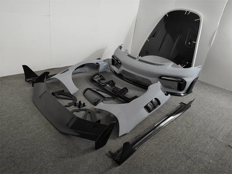 Kit de conversión estilo RS en fibra de carbono para Porsche 718 Cayman