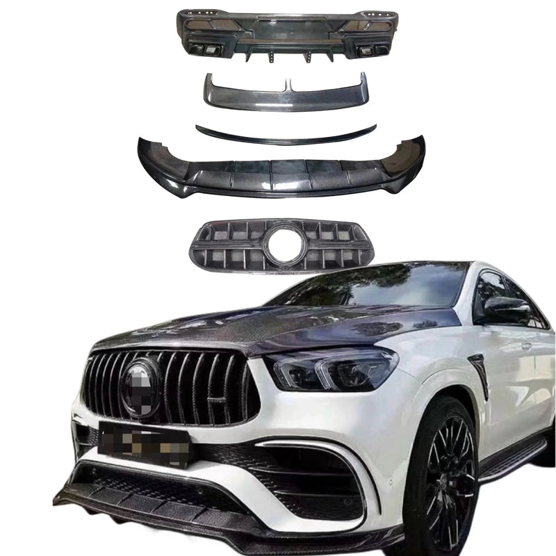 Larte Style Carbon Fiber Body Kit for Mercedes Bens Gle Class Coupe C167 Front Rear Lip Diffuser Spoiler Auto Parts