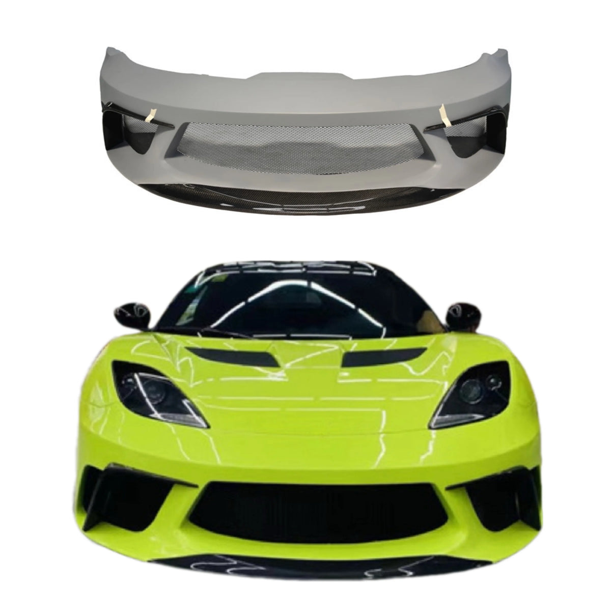 GTE Style Body Kit for Lotus Evora S Front and Rear Bumper Side Skirt Spoiler Diffuser Body Kit