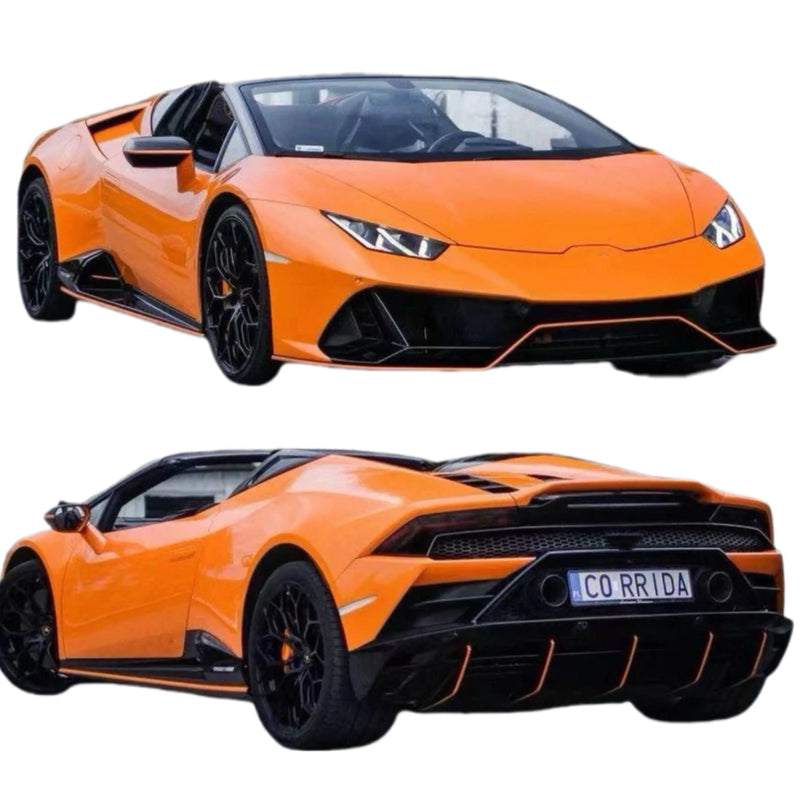 For Lamborghini Huracan Lp610 Lp580 Upgrade Evo Style Carbon Fiber Front and Rear Bumper Diffuser Spoiler Body Kit