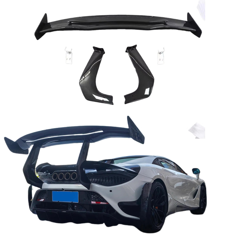 GTR Style Wing Spoiler for Mclaren 720S for Mclaren 720S Dry Carbon Fiber Spoiler