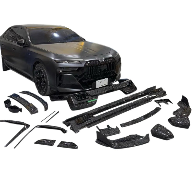 Lame avant / pare-chocs en carbone sec forgé pour BMW Série 7 / i7 G70