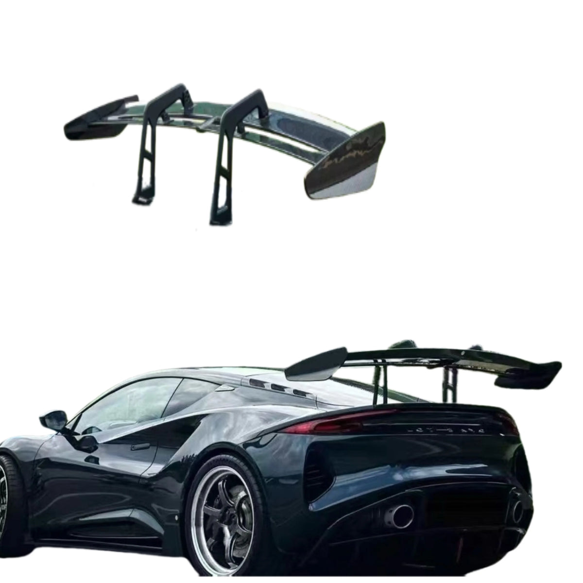 Carbon Fiber Rear Spoiler for Lotus Emira Ocean Design Trunk Wing