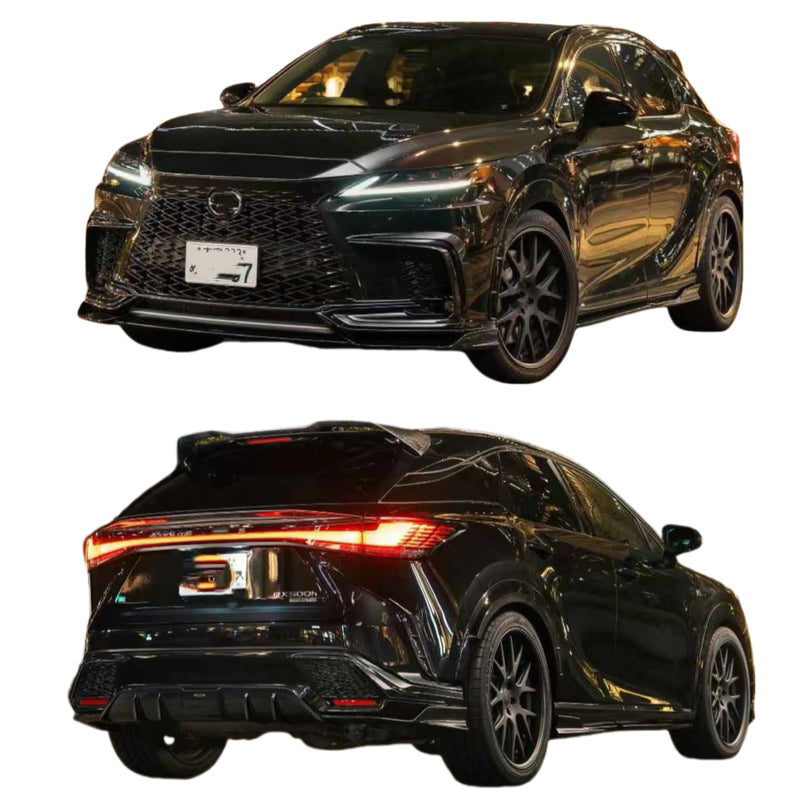 AT Style Carbon Fiber Body Kit for Lexus RX 500H 2023 Carbon Fiber Wide-Body Wheel Front Lip Side Skirt Rear Diffuser Spoiler