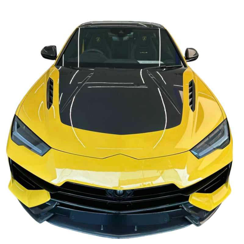 P Style Carbon Fiber Car Front Engine Hood for Lamborghini Urus Bonnet
