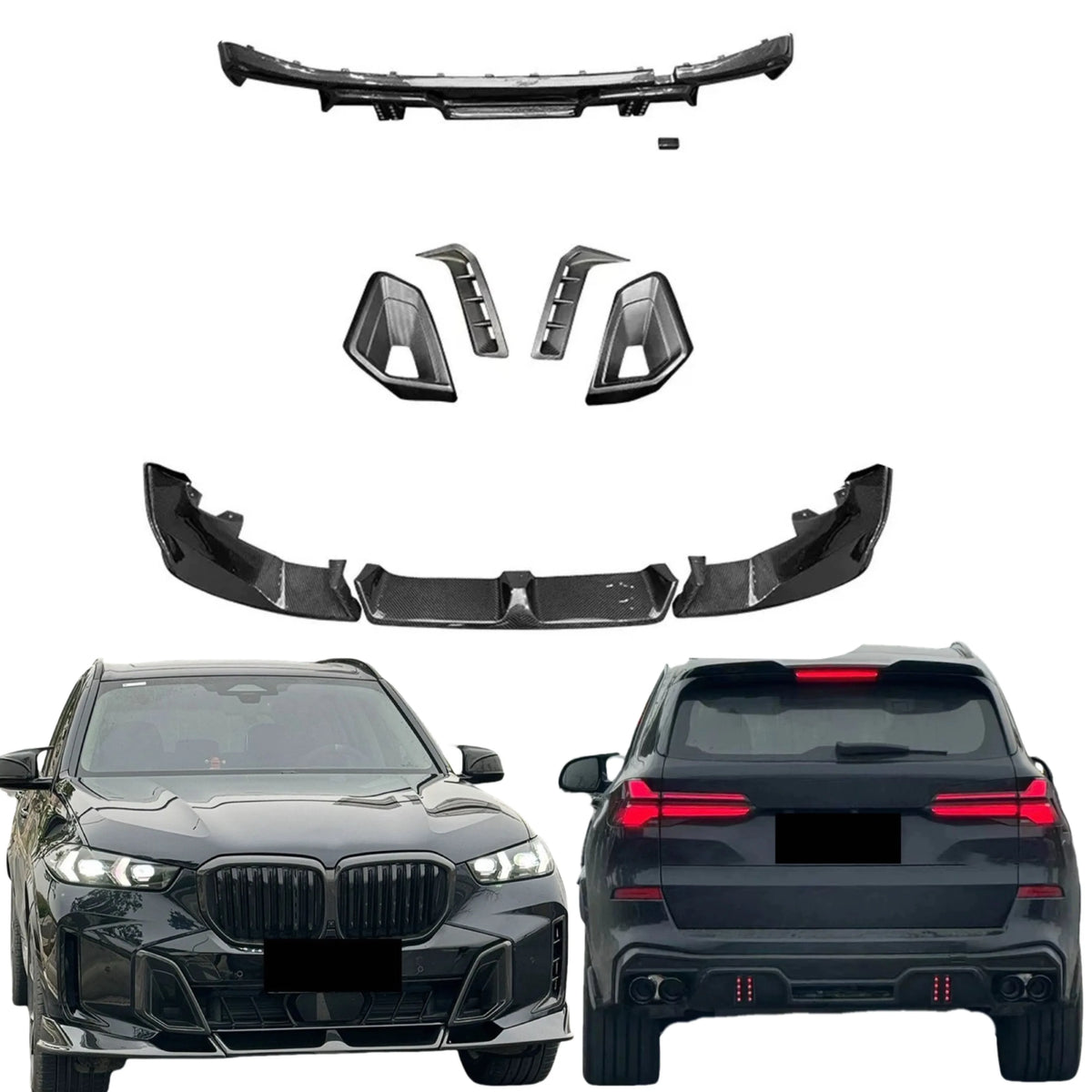 Carbon Fiber Body Kit for BMW X5 G05 Front Lip Rear Diffuser Spoiler