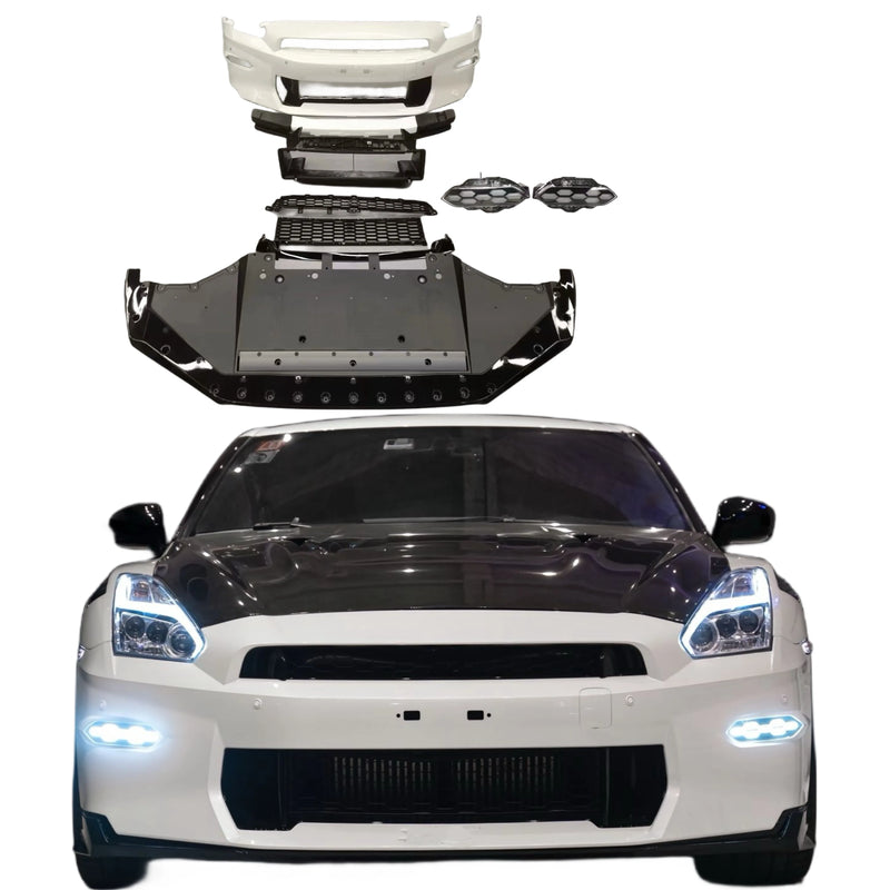 TCP Style of Pp Material Is Used for Nissan Gtr 35 2024 Front and Rear Bumper Diffuser Spoiler Hood Body Kit.
