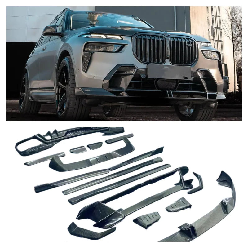 Heckstoßstangen-Diffusor aus Carbon für BMW X7 G07 2019-2025