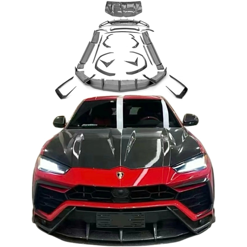 Top Style Carbon Fiber Body Kit for Lamborghini Urus Front Bumper Rear Bumper Hood Side Skirts Spoiler