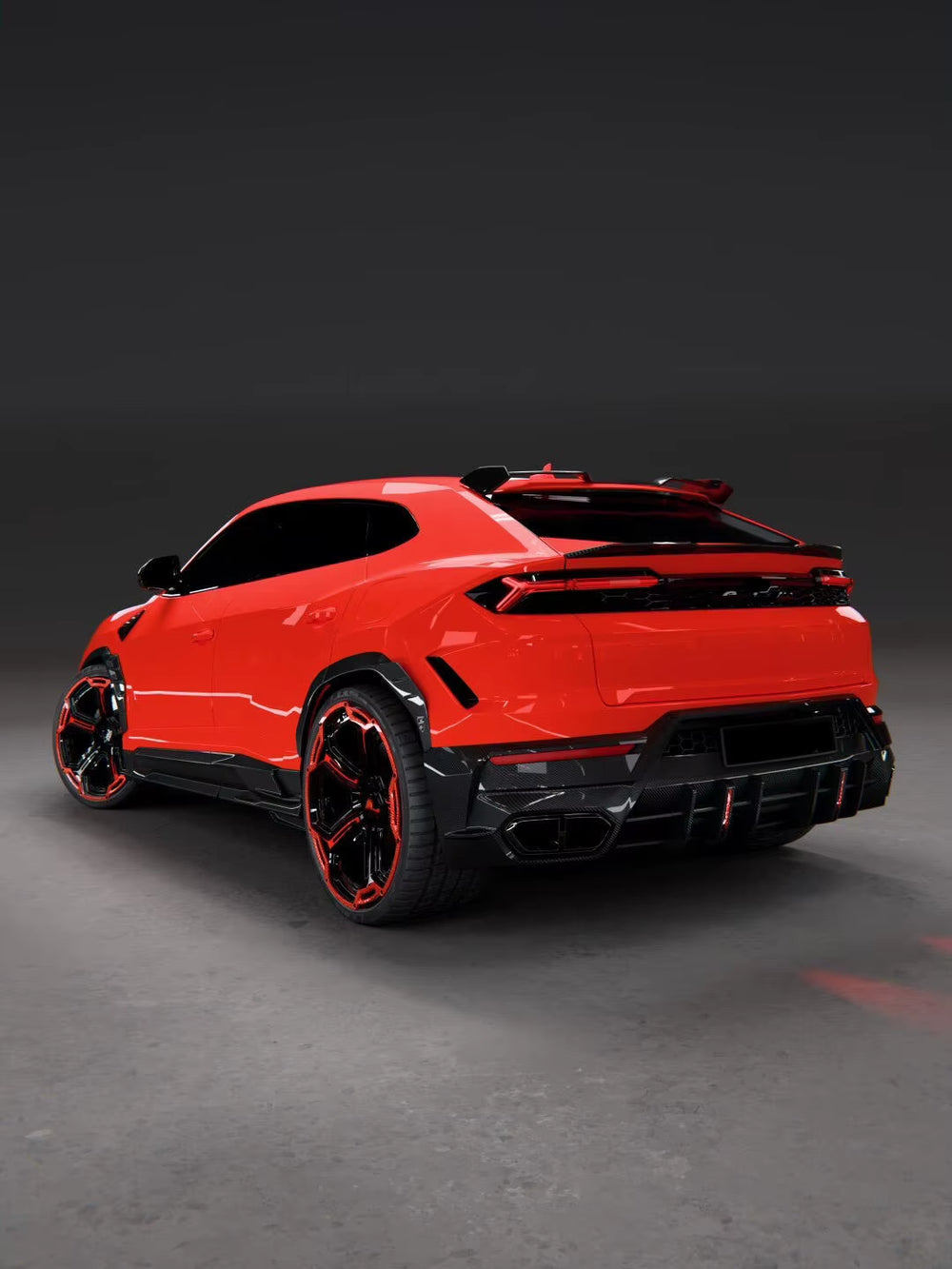 Dry Carbon Fiber Front Bumper Engine Hoods Rear Diffuser Rear Spoiler for Lamborghini URUS SE Upgrade LD Style Body Kit