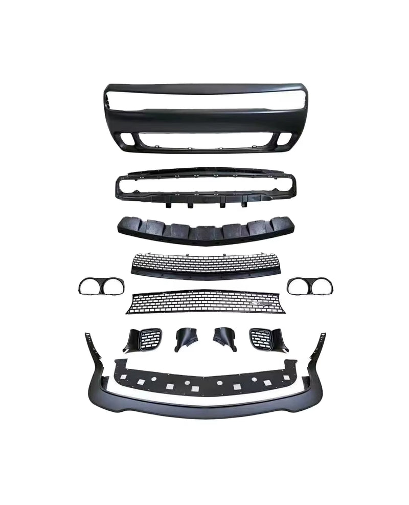 Car Parts PP Plastic Front Bumper SRT Hellcat Style for Dodge Challenger 08-14 and 15-22 for Body Kit
