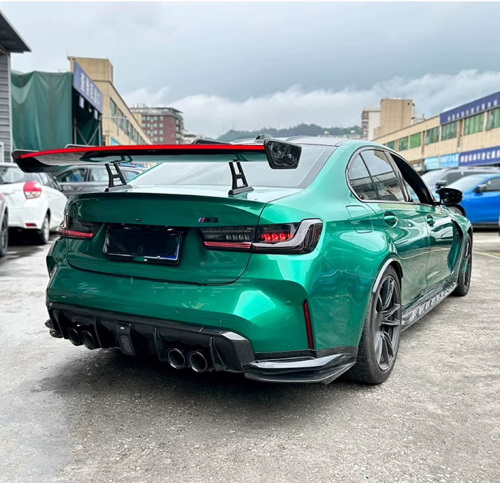 CA Style Dry Carbon Fiber Body Kit for BMW M3 M4 G80 G82 Front Bumper Front Lip Rear Diffuser Spoiler.