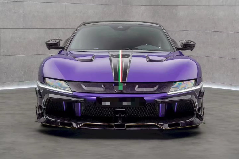 For 12Cilindri Upgraded MSY Dry Carbon Fiber Body Kit Front and Rear Bumpers Side Skirts Diffusers Hood