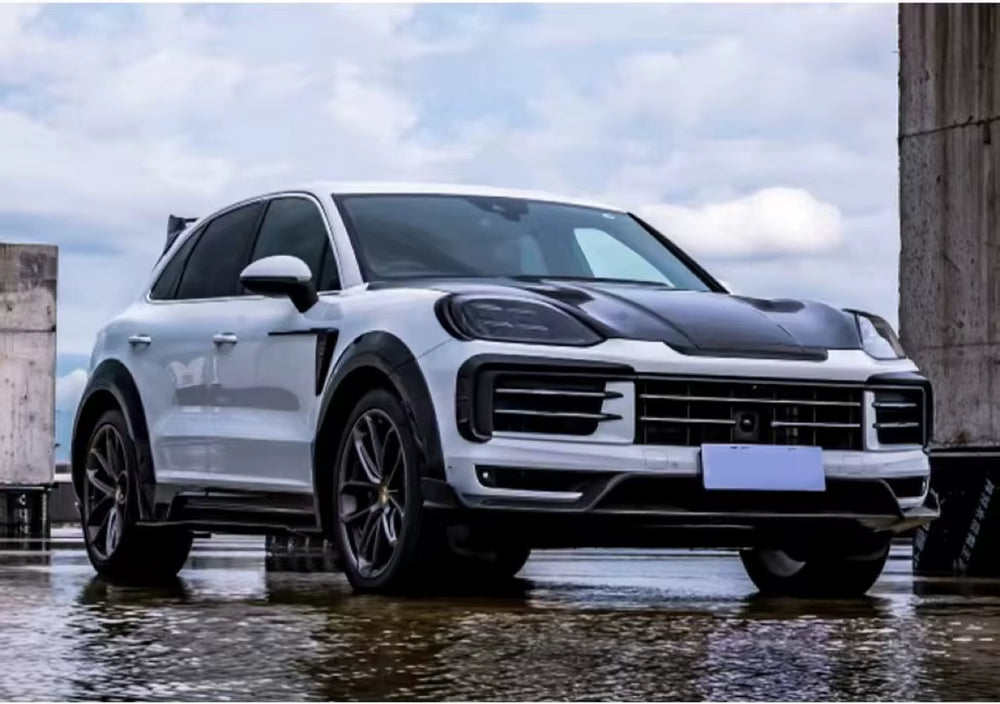 MSY Style Dry Carbon Fibrebody Kit for Porsche Cayenne 2024+ Front Lip Skirt Rear Diffuser Spoiler Hood