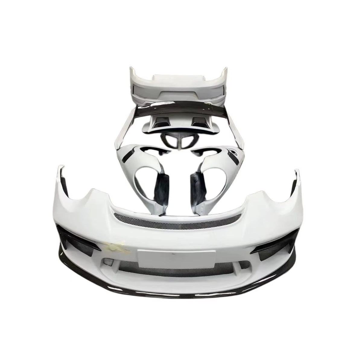 Body Kit for Porsche 911 991.1 Upgrade GT3RS Body Kit Front Rear Bumpers Side Skirts Hood Spoiler