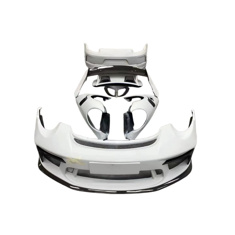 Body Kit for Porsche 911 991.1 Upgrade GT3RS Body Kit Front Rear Bumpers Side Skirts Hood Spoiler