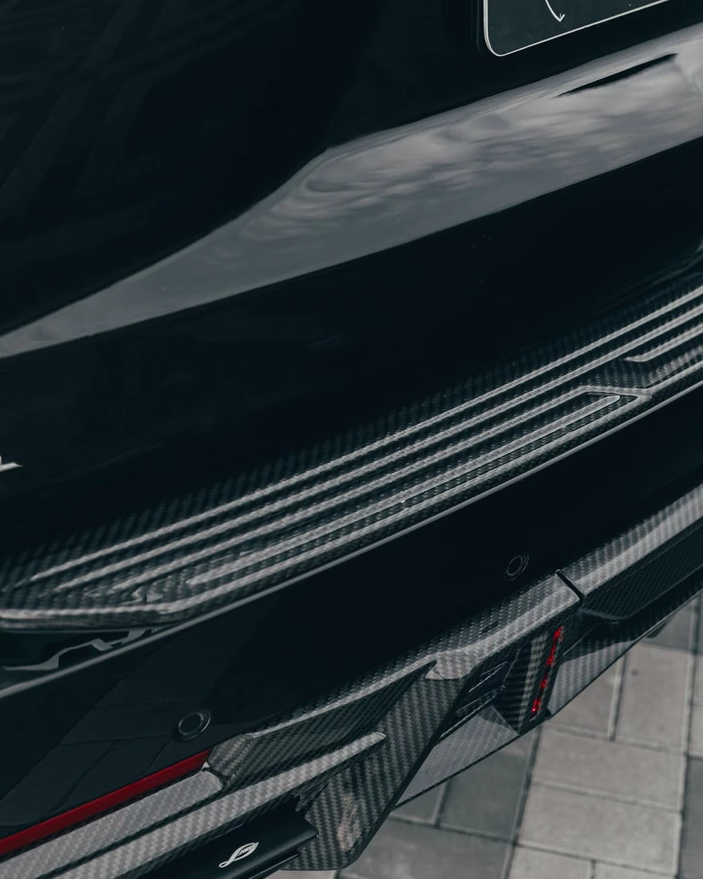 For Cadillac Escalade V 2025 Upgrade LD Style Dry Carbon Fiber Front Lip Skirt Rear Diffuser Spoiler Hood Wide Body Kit