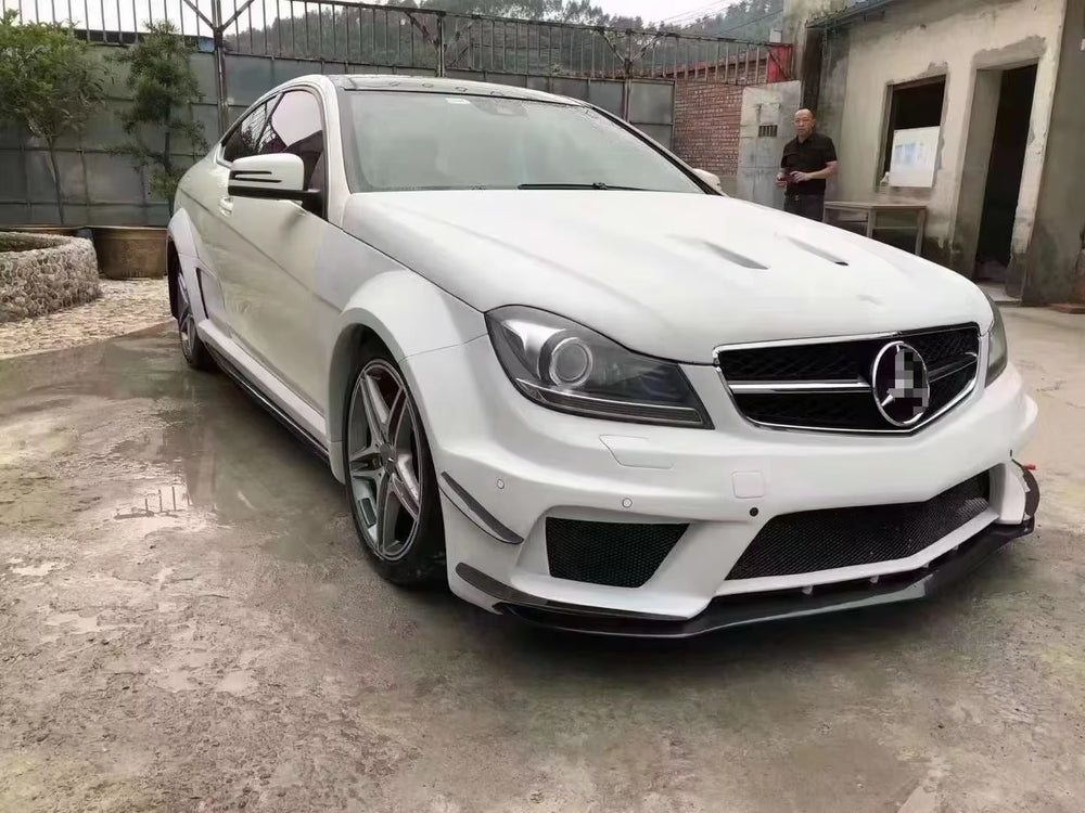 Body Kit for Mercedes C Class W204 2008-2014 BS Style with Front Fenders Side Skirts Bumpers Spoiler
