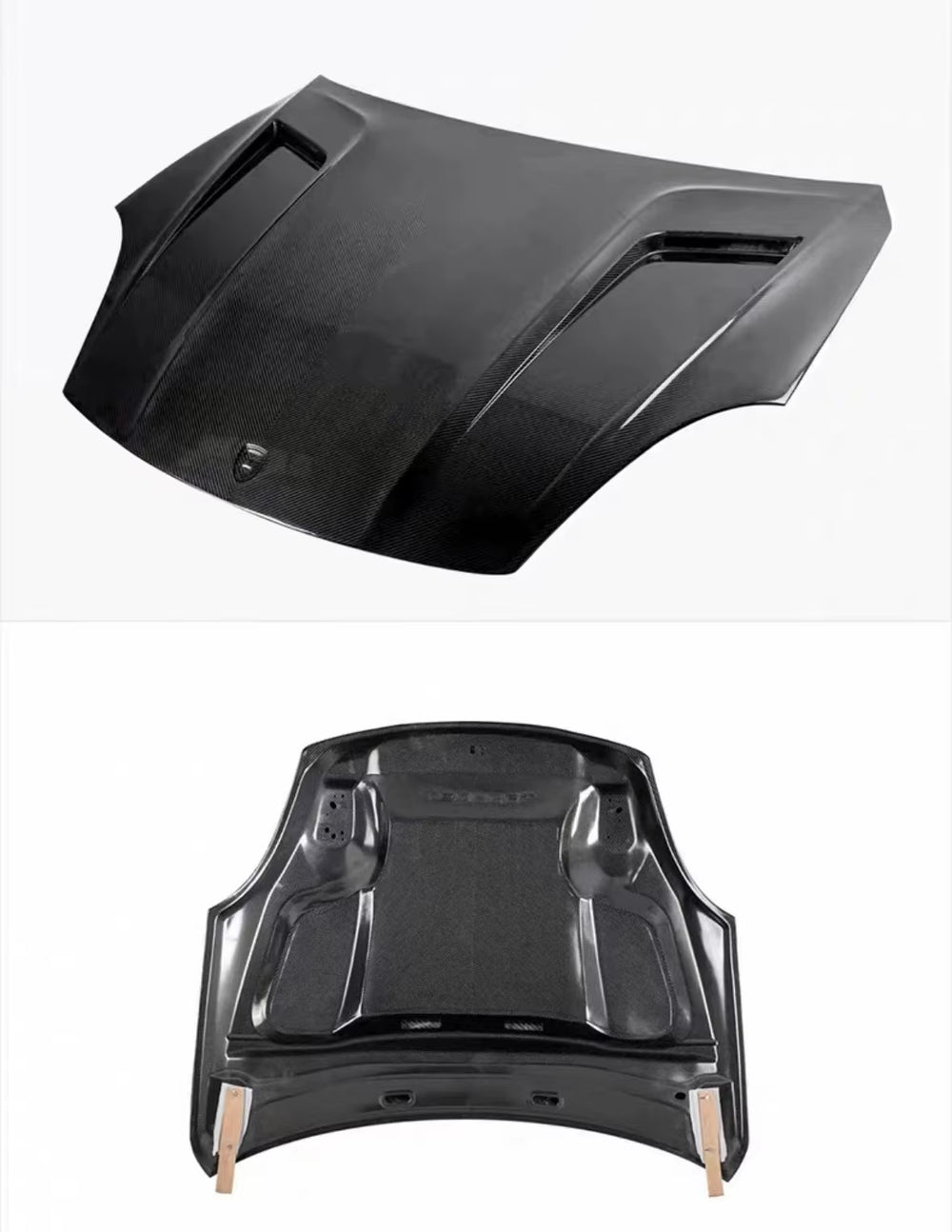 High-Quality Dry Carbon Fiber Hood for Porsche Cayenne 2018-2022 Engine Hood Body Kit