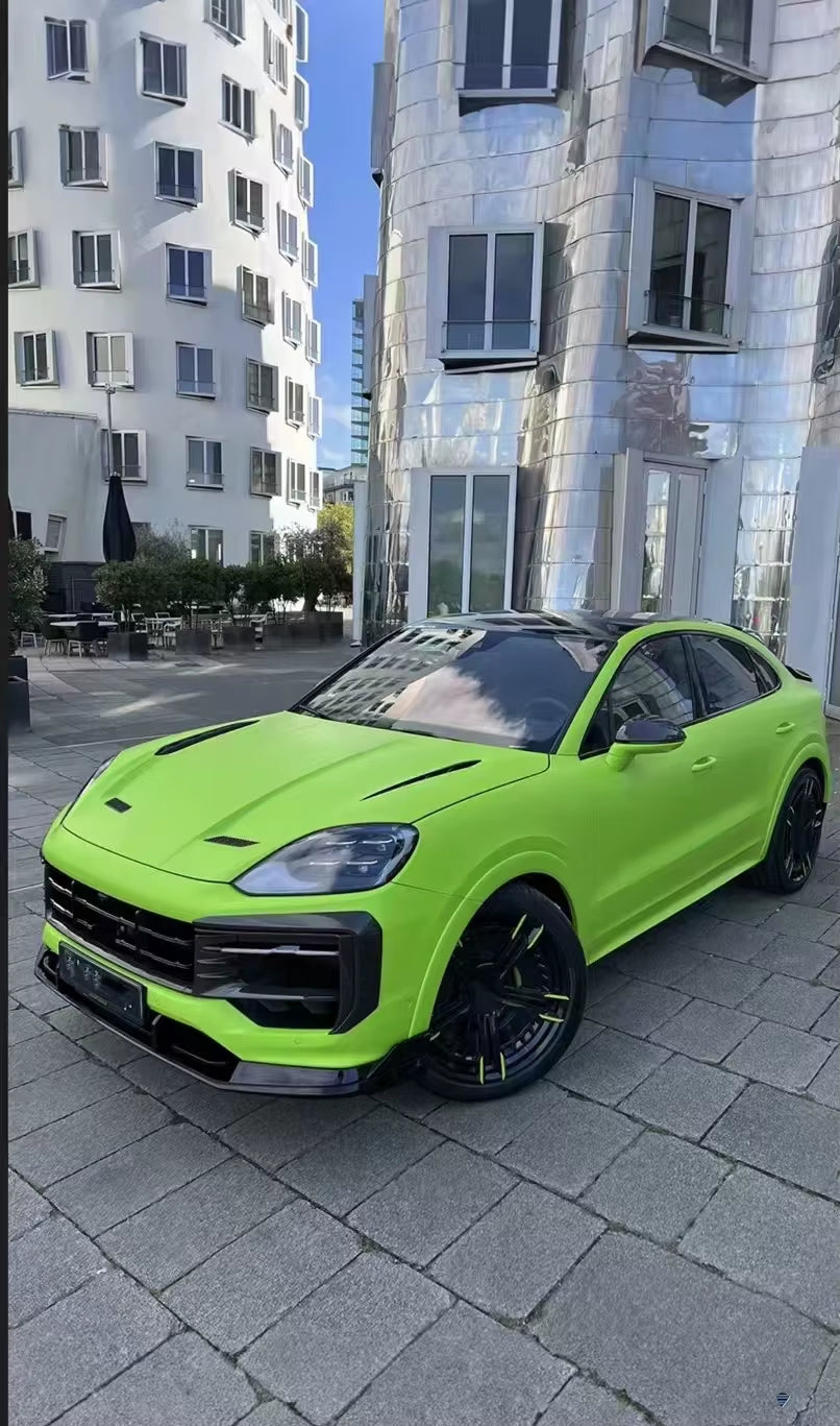 For Porsche Cayenne 2025+ Upgrade LD Style Carbon Fiber Front and Rear Bumper Spoiler Hood Body Kit