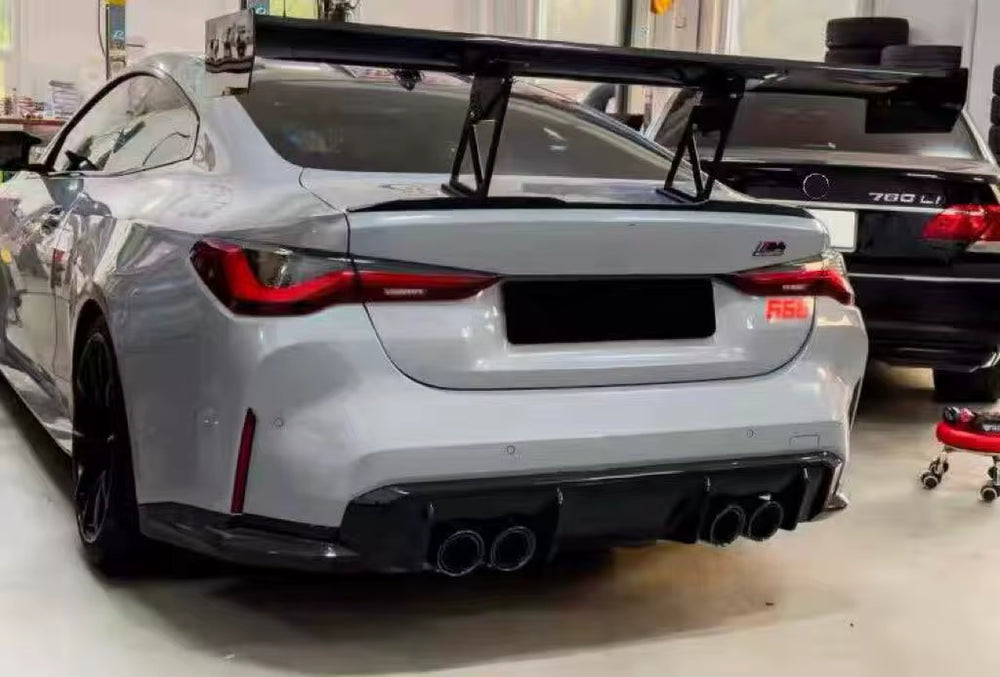 For BMW M3 M4 G80G82 Carbon Fiber AP Style Tail Wing G87 M2 Carbon Fiber Spoiler