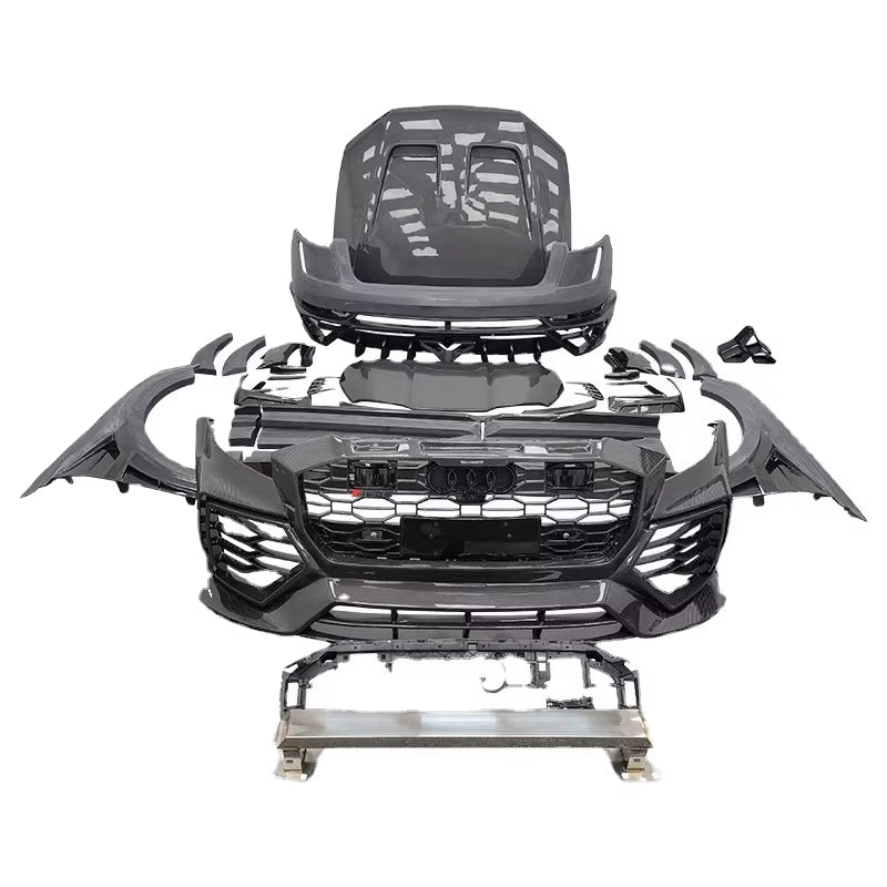 Dry Carbon Fiber Body Kit for Audi Q8 RSQ8 MSY Style Dry Carbon Front Bumper Rear Bumper