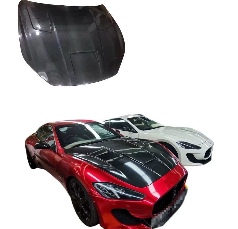 For Maserati GT GTS Gran Turismo Stradale DMC Style Carbon Fiber Hood Engine Cover