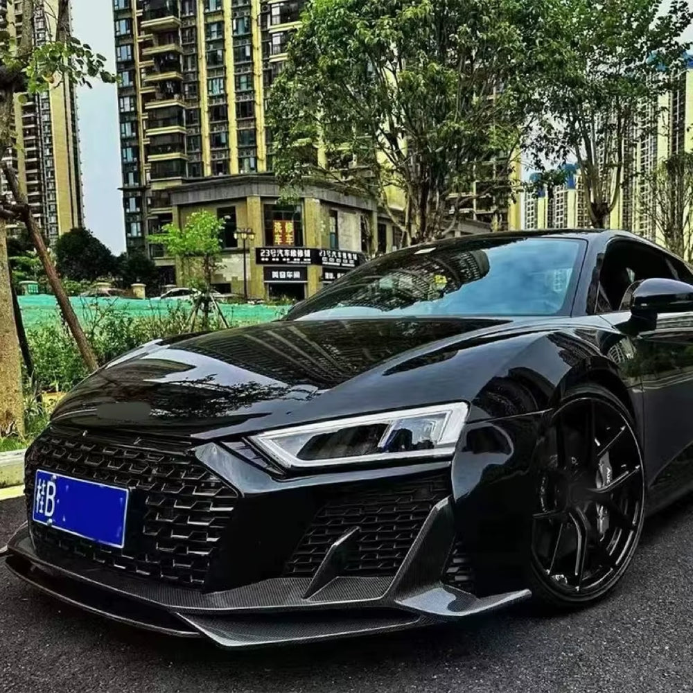 High Quality Body Kit for Audi R8 2016-2019 Upgrade 2021+ Front and Rear Bumper Front Lip Rear Diffuser
