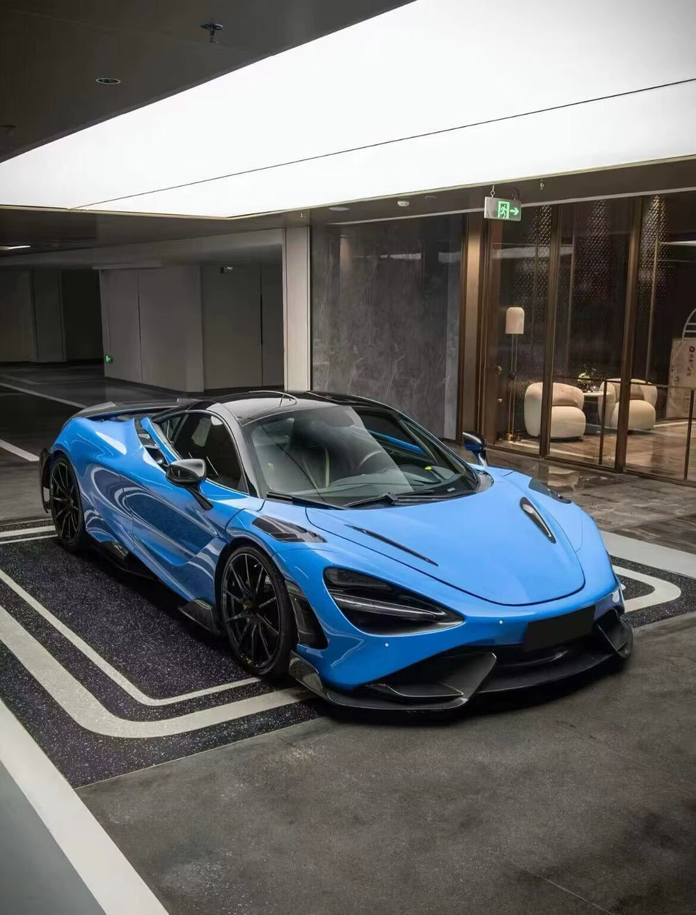 Dry Carbon Fiber 765LT Body Kit for Mclaren 720S Front Bumper Rear Bumper Spoiler Engine Hood Car Accessories Upgrade to 765LT
