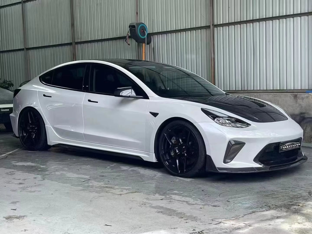 Robt Style Body Kit for Tesla Model 3 Front Bumper Side Skirts Rear Bumper for Body Kit