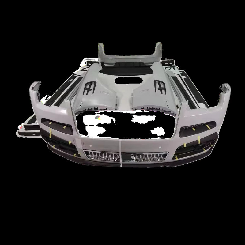 M Style Body Kit for Rolls Royce Phantom Dry Carbon Fiber Front and Rear Bumpers Diffuser Spoiler Body Kit