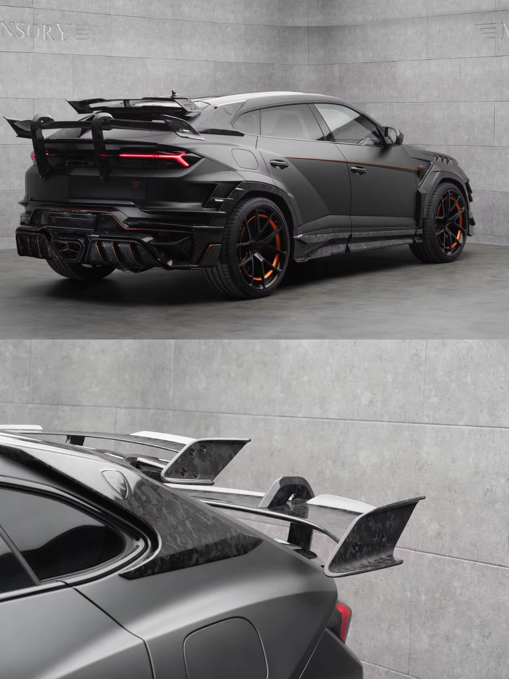 Msy Style Dry Carbon Fiber Front Bumper Hood Side Skirts Rear Diffuser for Lamborghini Urus SE 2025 Wide Body Kit Upgrade