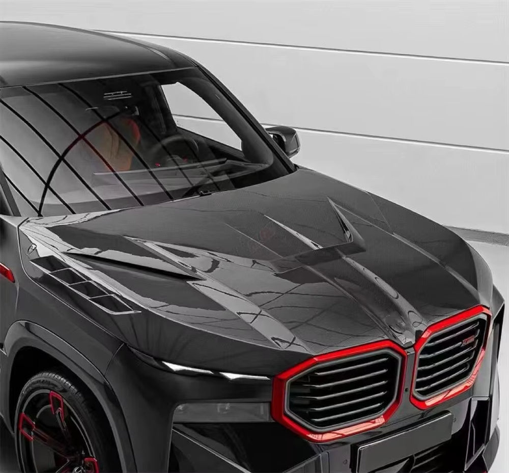 LD Style Carbon Fiber Body Kit for BMW XM Front Lip Skirt Rear Diffuser Spoiler Hood Wide Body Kit