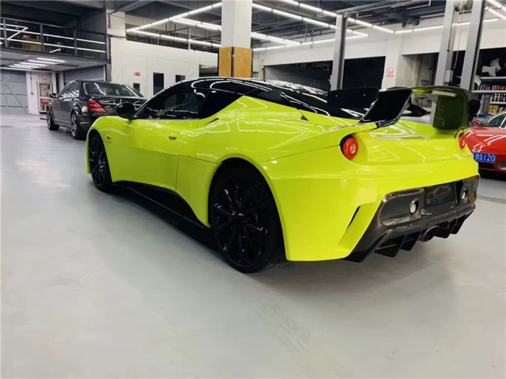 For Lotus Evora S Upgrade GTE Style Front and Rear Bumper Side Skirt Spoiler Diffuser Body Kit
