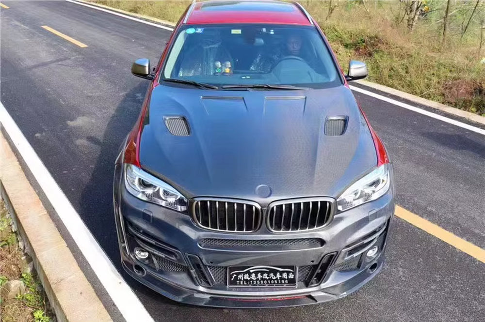 LM CLR X6 Style Body Kit Front and Rear Bumpers for 2014-2016 BMW F16 X6 for Body Kit