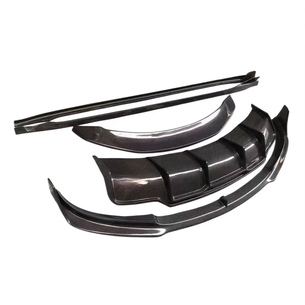 Carbon Fiber Body Kits Vorsteiner Style Front Bumper for Tesla Model 3 Carbon Fiber Body Kit