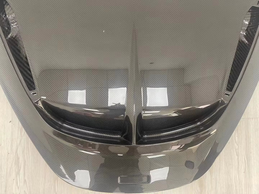Dry Carbon Fiber Hood V Style for Mclaren 720S Engine Bonnet Cover Body Kit