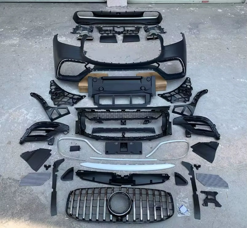 Pp Material Body Kit for Mercedes-Benz Gls450 500 X167 Upgrade Gls63S Amg Front and Rear Bumper Diffuser Spoiler Wide Body