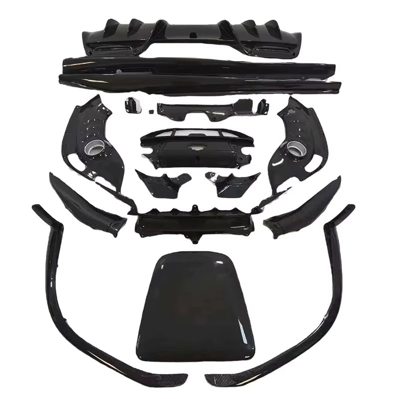 Oem Style Dry Carbon Fiber Body Kit for Ferrari 296GTB Dry Carbon Fiber Front Lip Rear Diffuser Spoiler